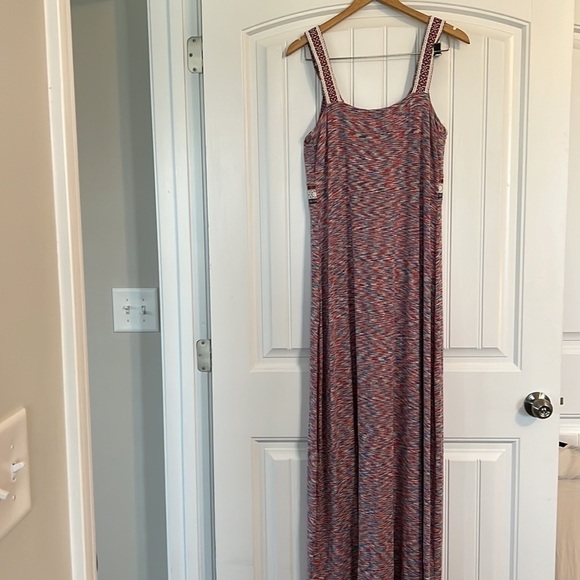 Cable and Gauge stretchy boho maxi dress Large - Picture 7 of 8